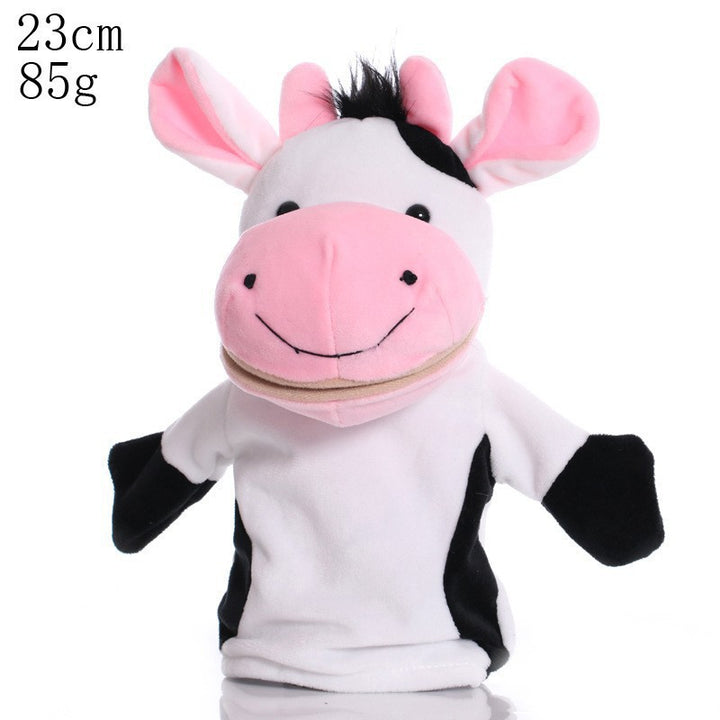 Plush Tiger Hand Puppet With Soft Fleece Movable Mouth Embroidered Features