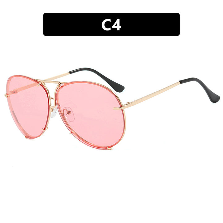 Ladies' flight sunglasses with stylish metal frame and UV protection Bowlift