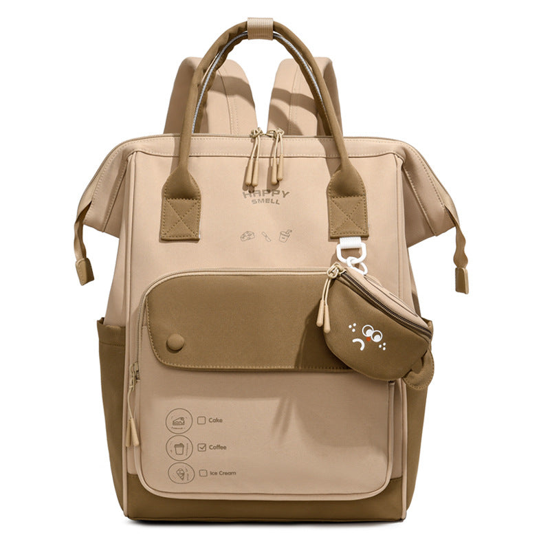 Multi-Functional Casual Backpack with Detachable Pouch Bowlift