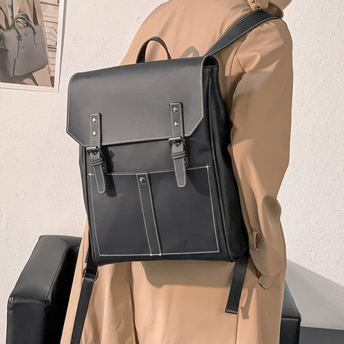 Versatile Leather Backpack Bowlift