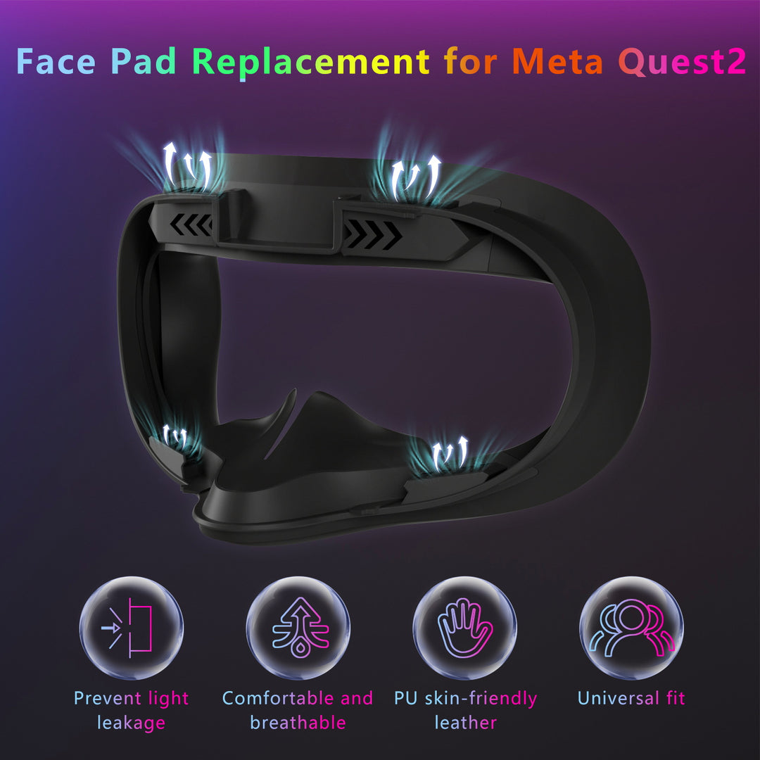 VR Headset with Adjustable Neck Pad Bowlift