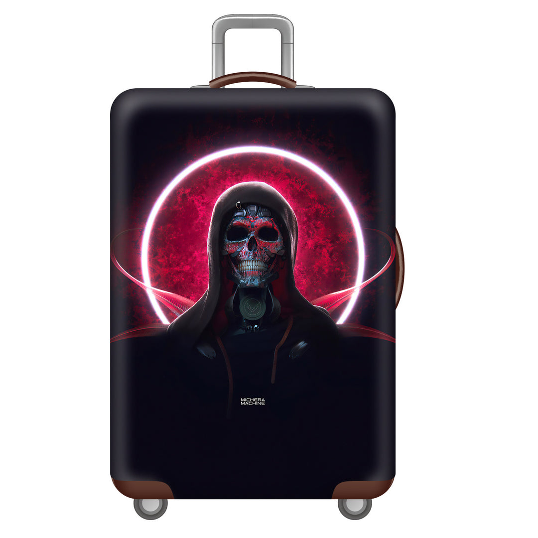 Men's hard-shell suitcase with unique skull design Bowlift