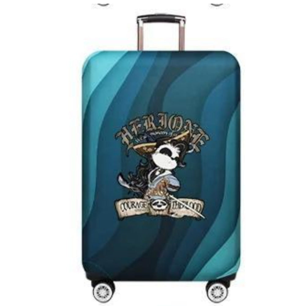 Unisex Hard Shell Luggage with Creative Bear Design Graphic Bowlift