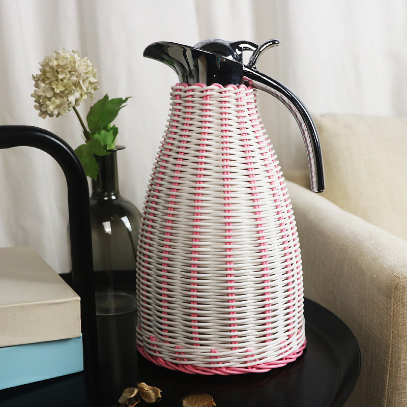 Decorative Woven Pitcher Bowlift