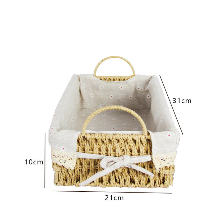 Handcrafted Woven Storage Basket Bowlift