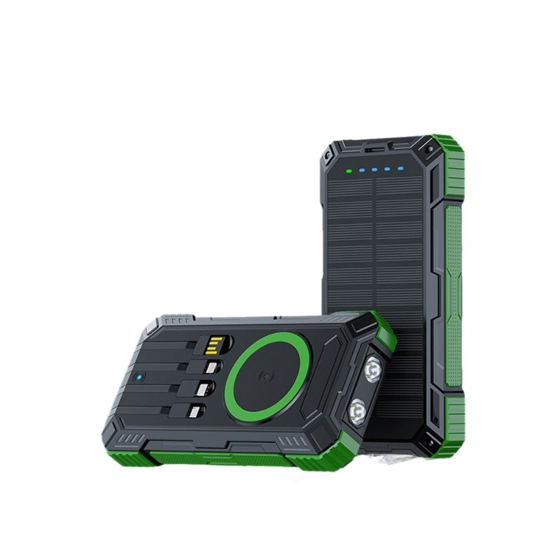 Robust Solar Power Bank with Multifunctional Connections Bowlift