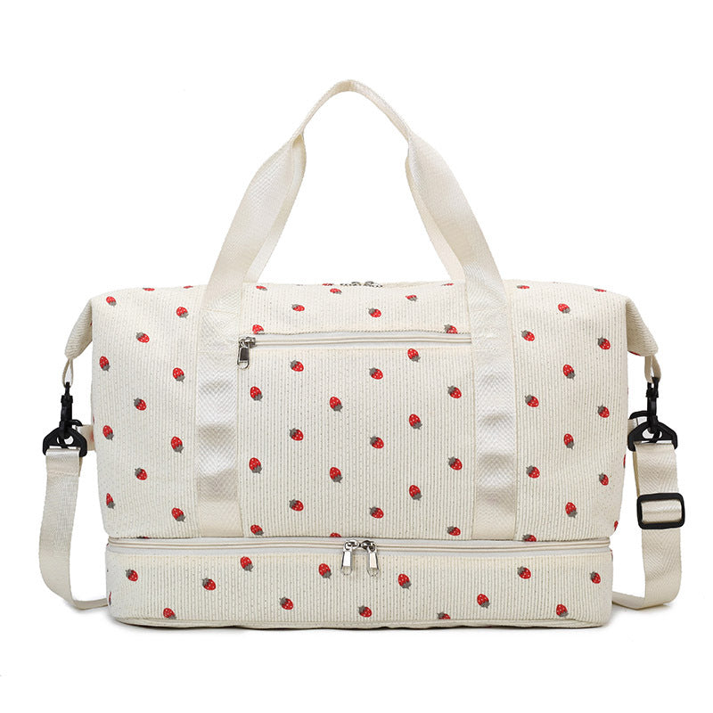 Multifunctional sport and travel bag with floral pattern Bowlift
