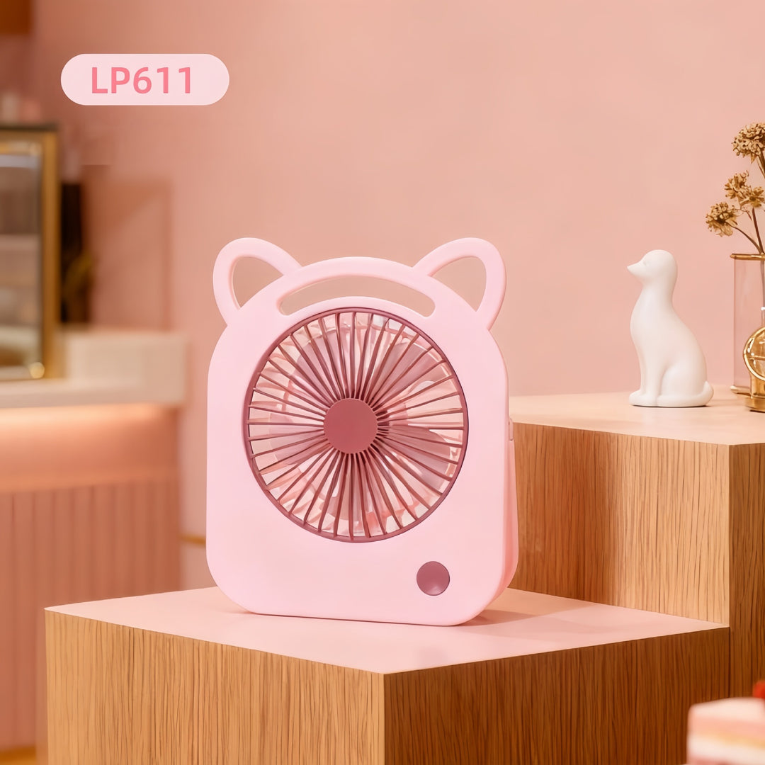 Ladies portable table fan in creative house design Bowlift