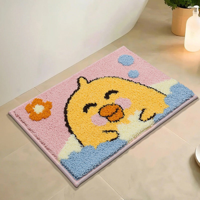 Cute Bear-Themed Bath Mat Bowlift