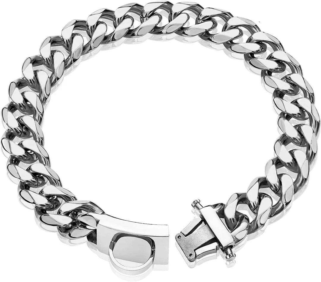 Titanium Steel Dog Collar Bowlift