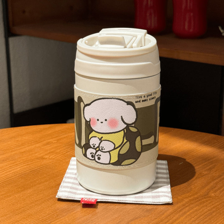 Women's Insulated Coffee Mug with Elegant Design and Safe Lid System Bowlift