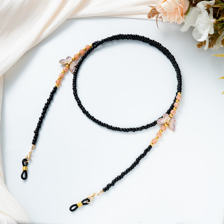 Beaded Eyewear Chain with Decorative Elements Bowlift