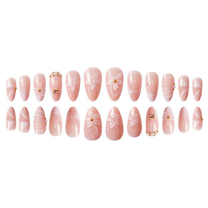 Floral 3D Decorative Press-On Nails Bowlift