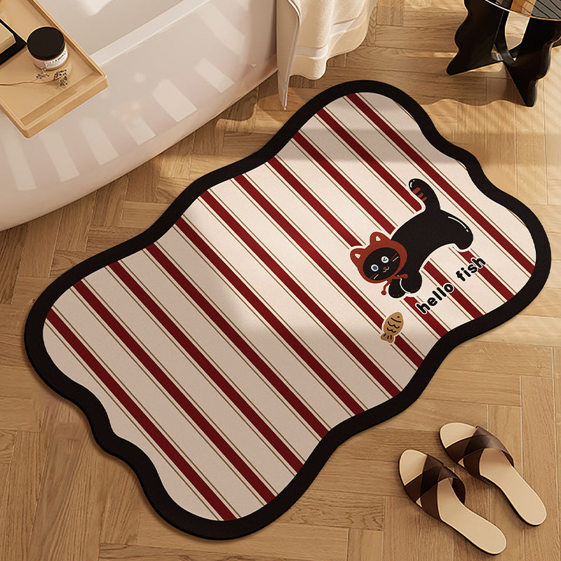 Cute Panda-Themed Bath Mat Bowlift