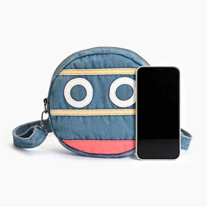 Cute Cartoon Face Crossbody Bag Bowlift