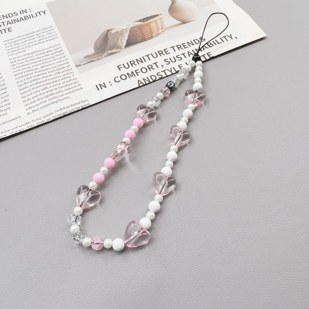 Heart-Shaped Beaded Eyewear Chain Bowlift 1790407502