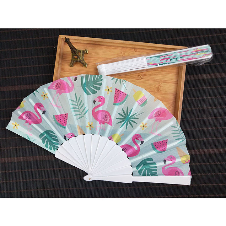 Ladies decorative fan with shimmering shell pattern Bowlift