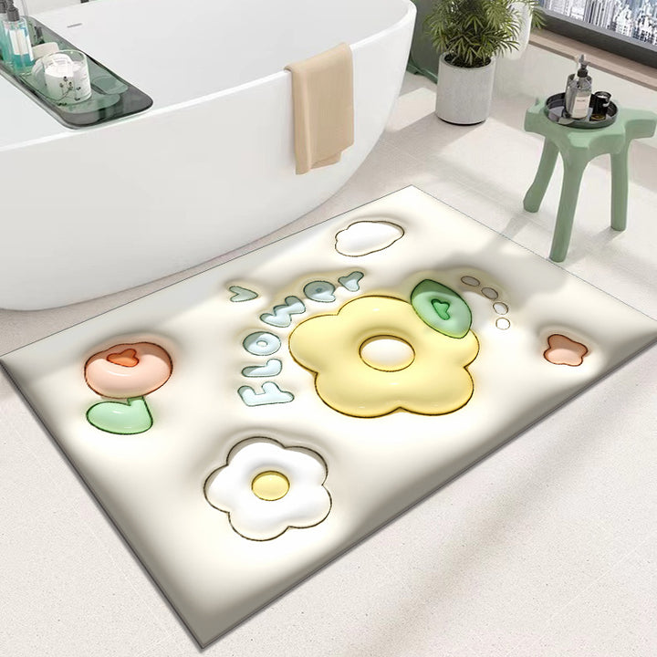 Cute Cartoon Cat Shape Bath Mat Bowlift