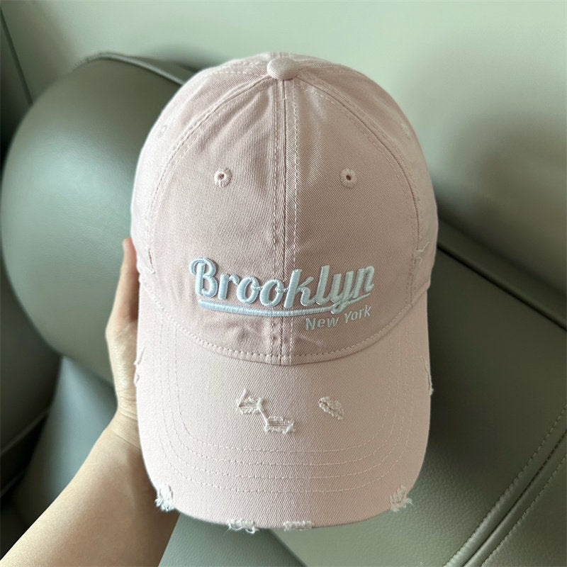 Men's Distressed Brooklyn Baseball Cap Bowlift