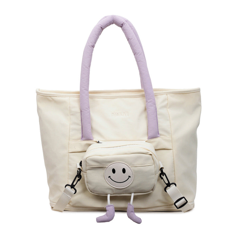 Stylish Multi-Compartment Tote Bag