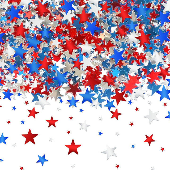 Unisex nan shiny star confetti mix in various sizes made of metallic foil for table decoration Bowlift