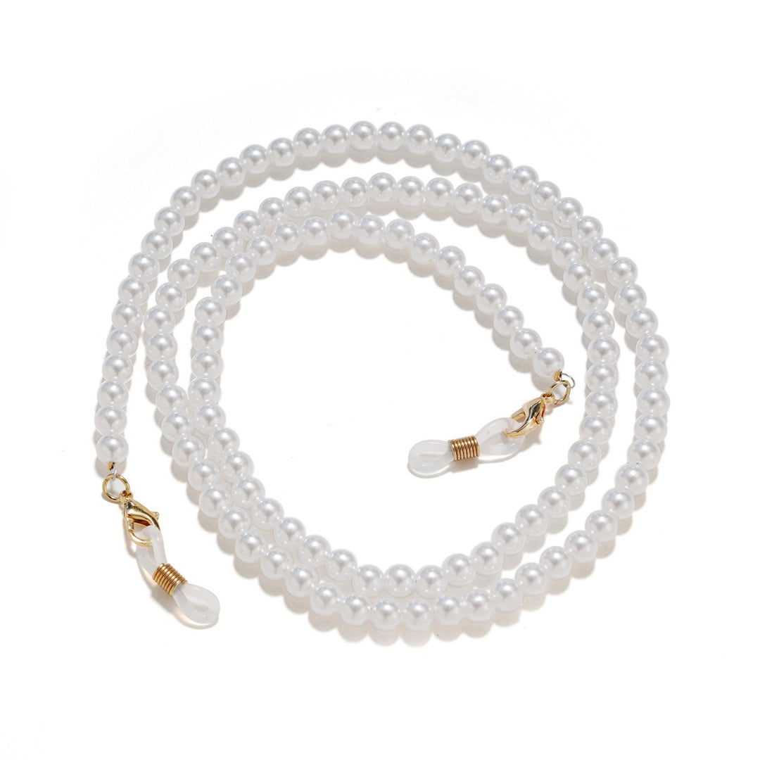 Pearl necklace with practical chain holder Bowlift