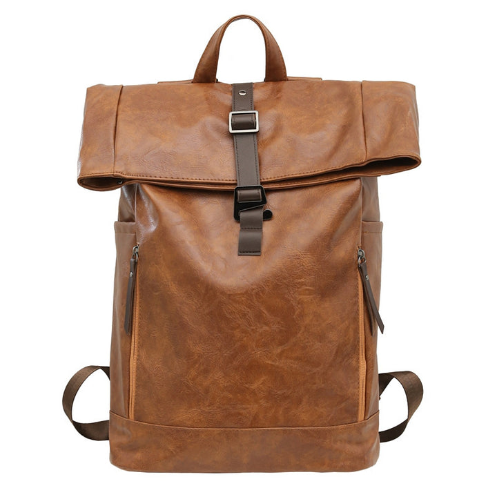 Casual Leather Backpack Bowlift