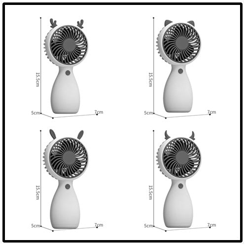 Ladies portable USB fan with cute animal design Bowlift