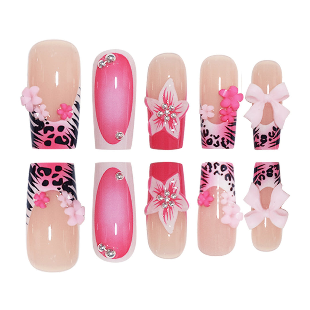 Floral Elegant Press-On Nail Extensions Bowlift