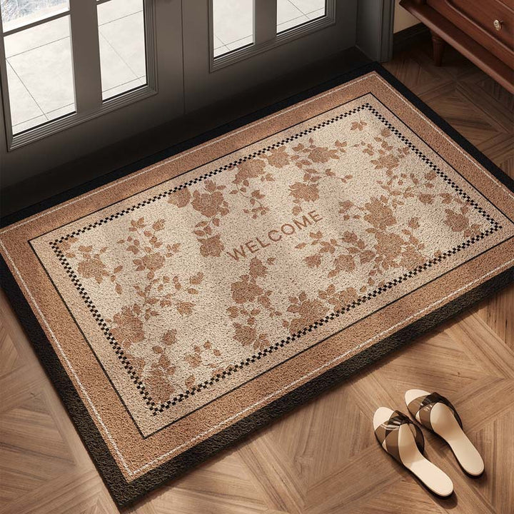 Checkerboard Pattern Welcome Mat Bowlift