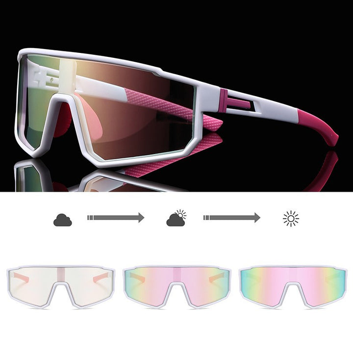 Unisex Sports Performance Sunglasses with Intelligent Light Change Bowlift