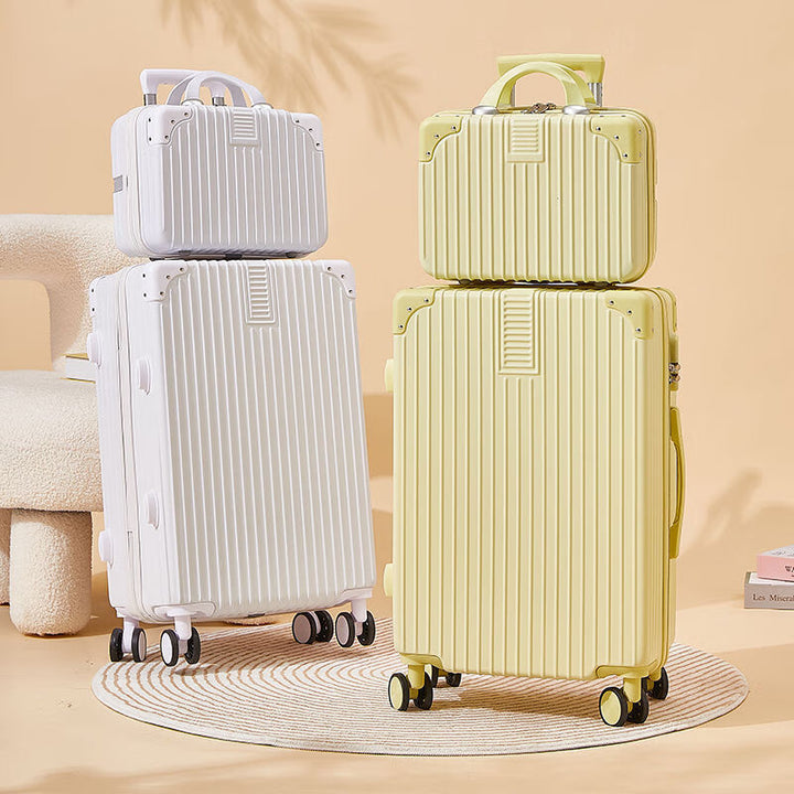 Unisex Durable Expandable Hard-Shell Luggage Bowlift