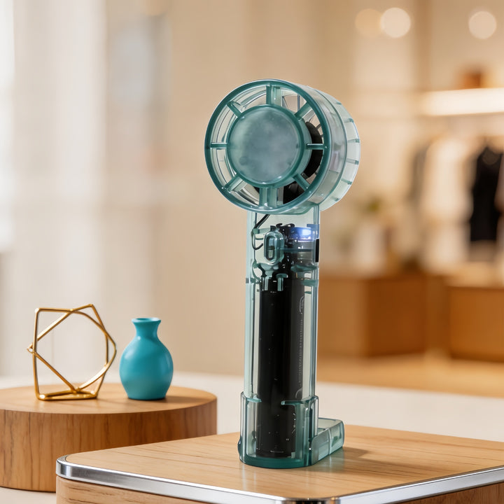 Women portable USB fan with innovative design Bowlift