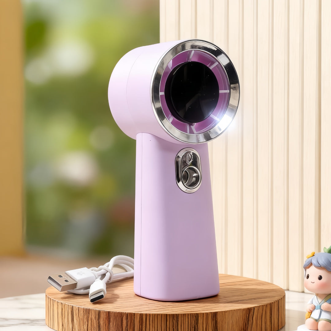 Women's portable mini spray fan with ergonomic design Bowlift