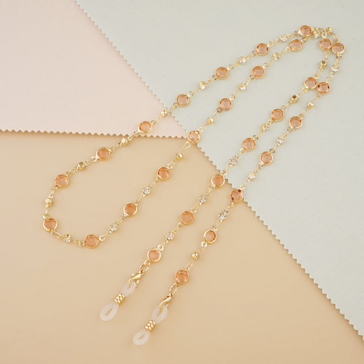 Decorative Gemstone Eyewear Chain Bowlift