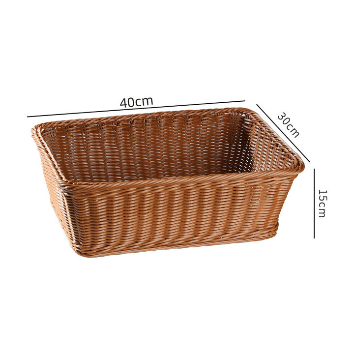 Handwoven Rustic Storage Basket with Ergonomic Design Bowlift