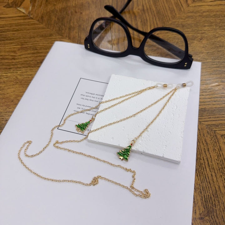 Festive Christmas Tree Eyewear Chain Bowlift