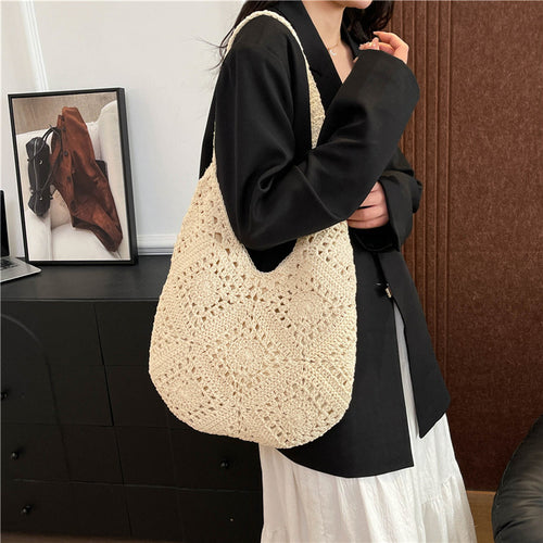 Fashionable Macrame Crossbody Bag Bowlift