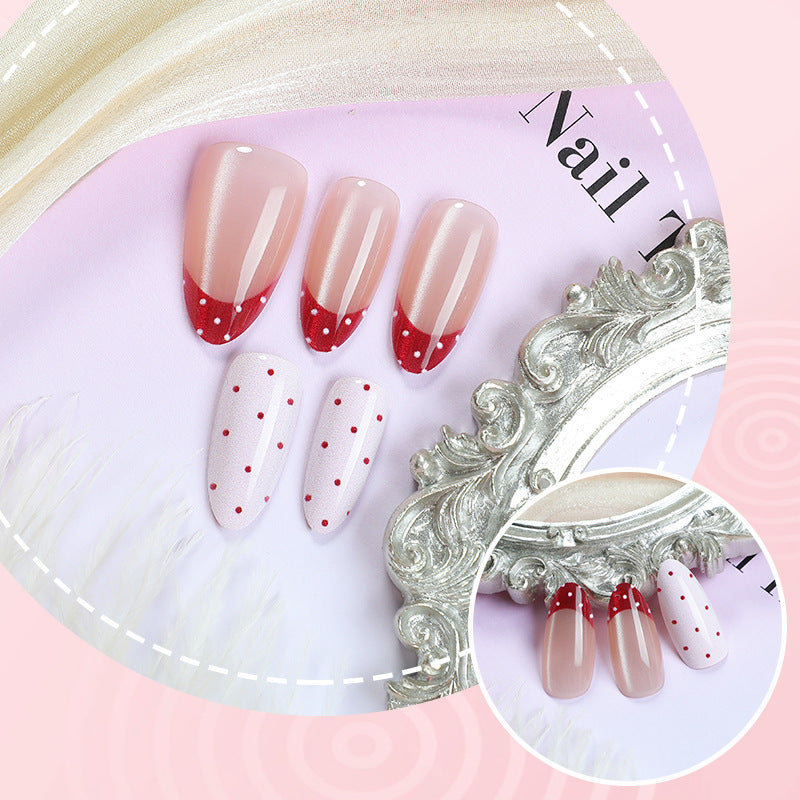 Playful Polka Dot Press-On Nail Set Bowlift