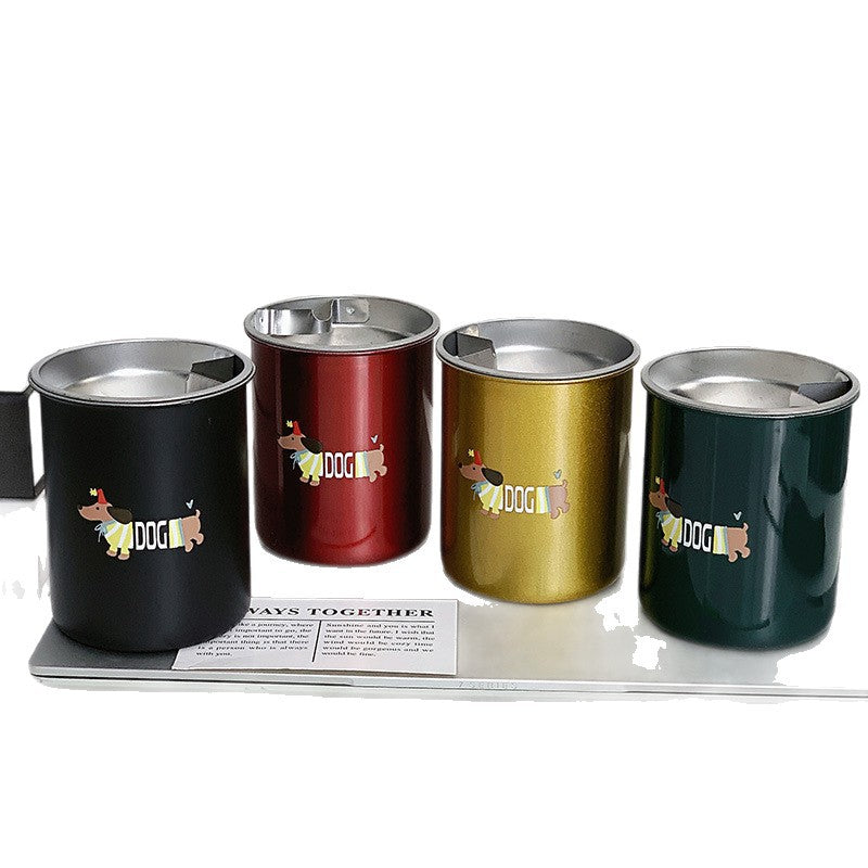 Thermal mug with funny dog breakfast design Bowlift