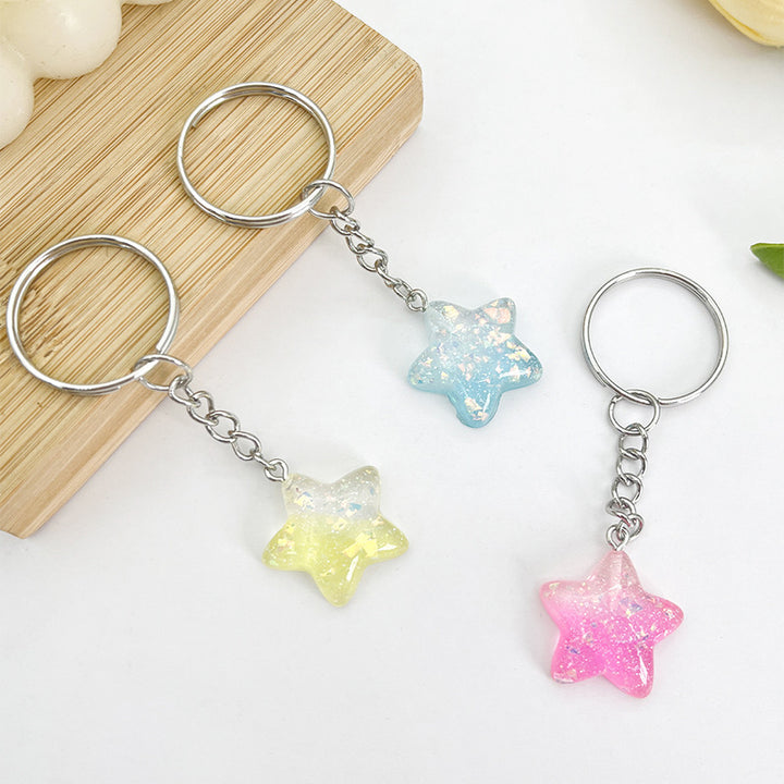 Star-Shaped Acrylic Keychain Bowlift