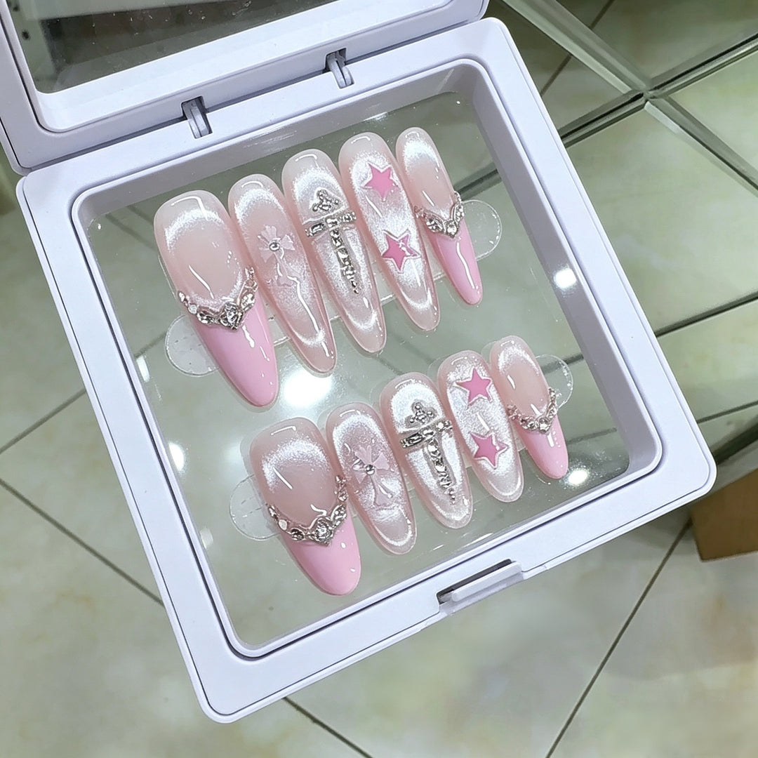 Decorative Press-On Nail Art Set Bowlift