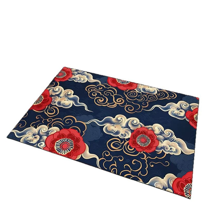 Elegant Cloud Motif Area Mat Bowlift