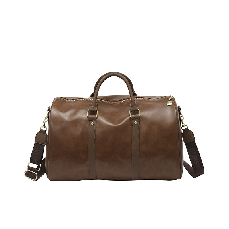 Premium Leather Travel Duffle Bag Bowlift