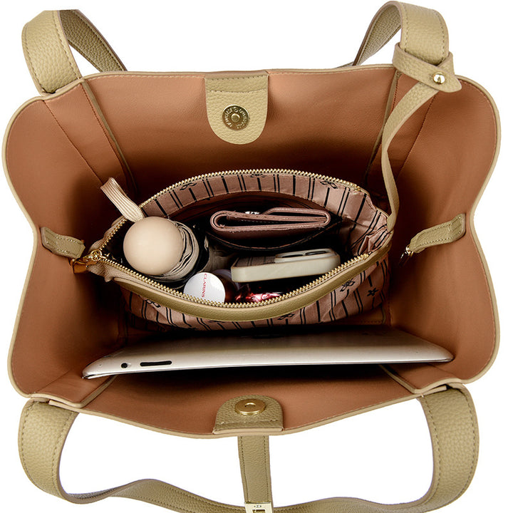 Elegant Structured Shoulder Tote Bowlift