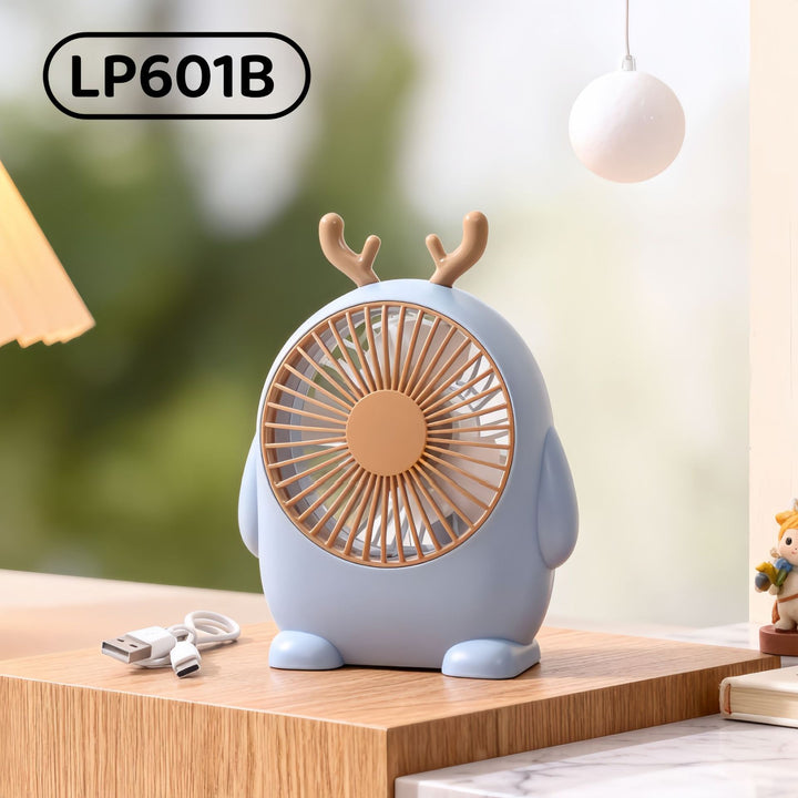Women's portable handheld fan with cute animal design and ergonomic grip design Bowlift