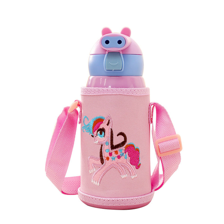 Ladies child-friendly drinking bottle with funny bunny pattern Bowlift