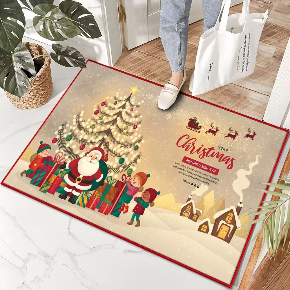 Decorative Holiday Entrance Mat Bowlift