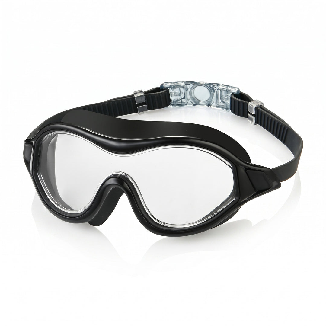 Swim mask with ergonomic design Bowlift