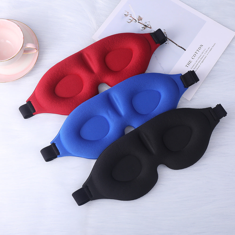 Unisex nan ergonomic 3D sleep mask with contoured eye cavities and adjustable comfort band Bowlift